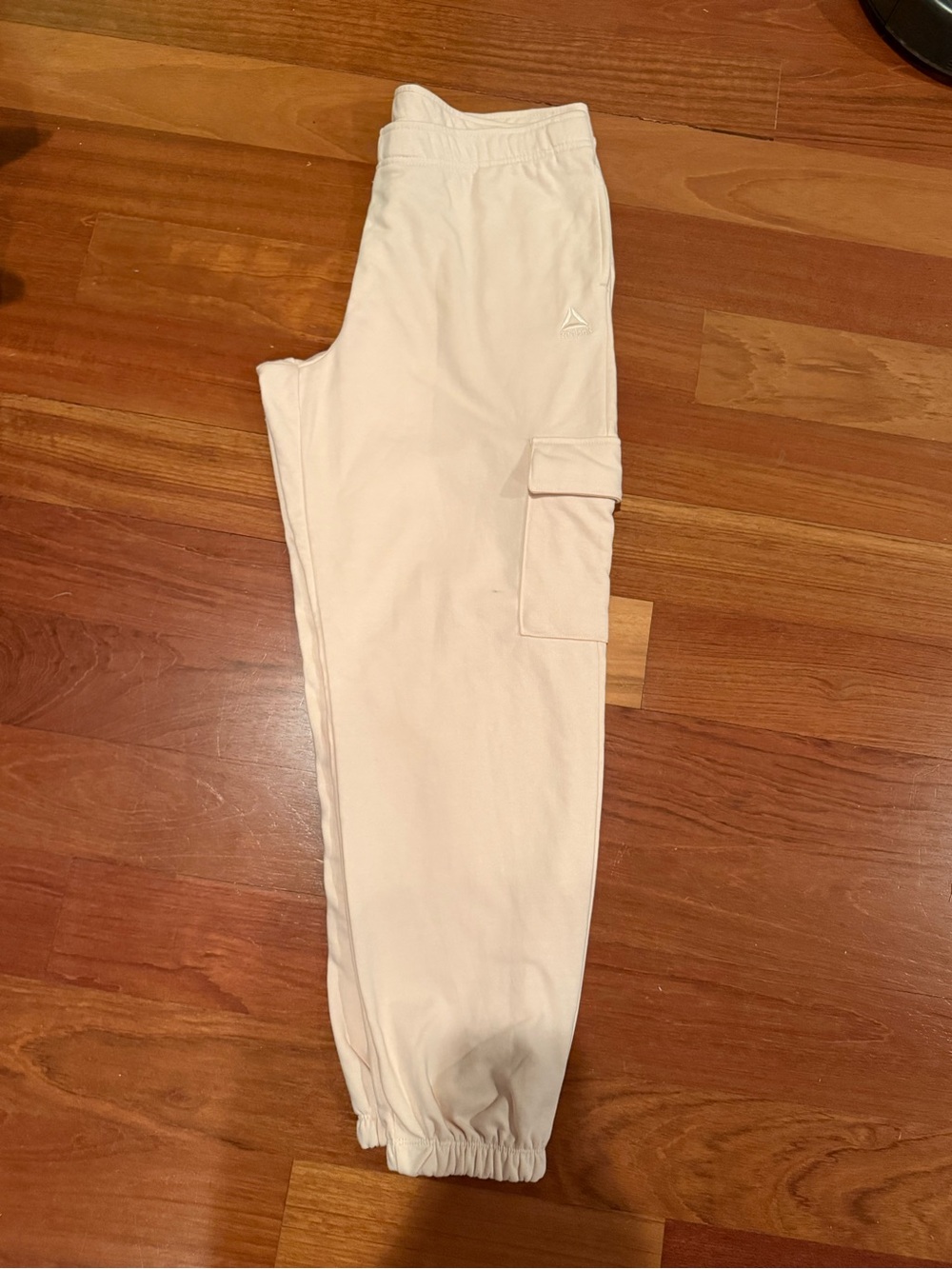Reebok Creamy Off-White/pink Cargo Joggers